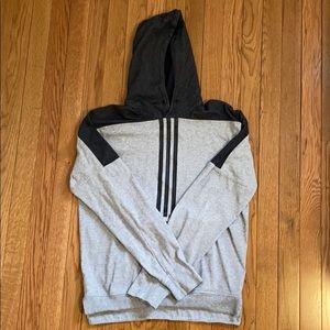 Grey and Black Adidas Hoodie
